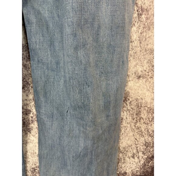 Anchor Blue Jeans Mens 36x34 Blue Y2K Beyond Baggy Loose Fit Wide Leg Distressed - Picture 10 of 12